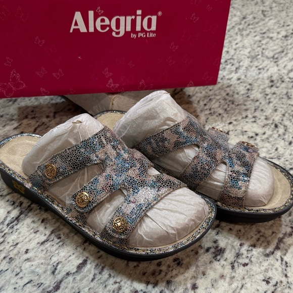 Alegria DINAH-FAWN DOTTIE ADJUSTABLE STRAP SLIDE SANDAL Sz 10.5-11 EU 41 NIB - Picture 3 of 16